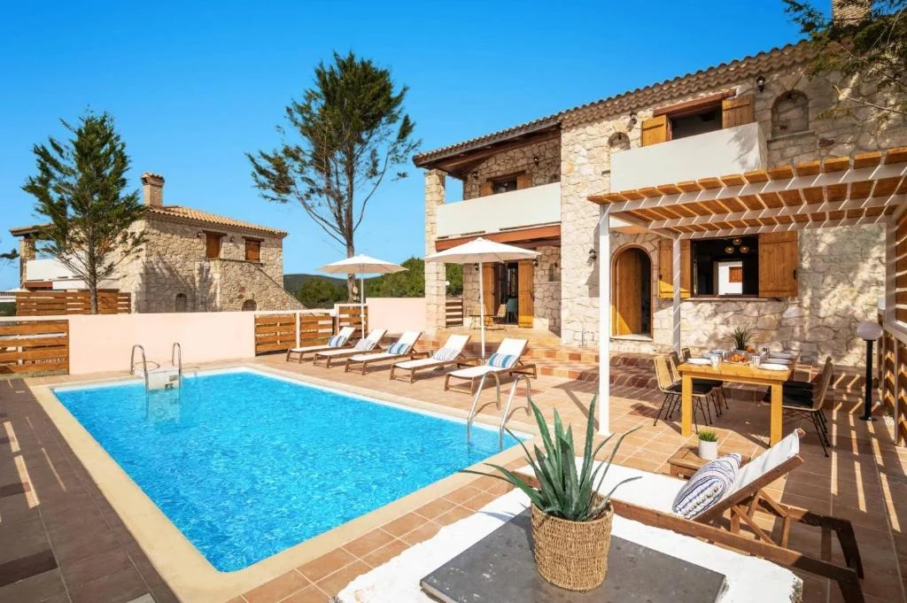 Private Estate with Two Luxury Stone Villas | Zakynthos